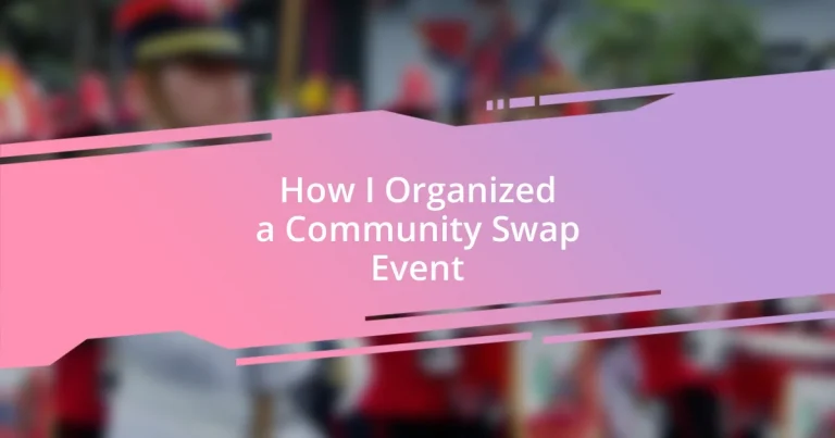 How I Organized a Community Swap Event